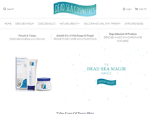 Tablet Screenshot of deadseacosmetics.co.uk